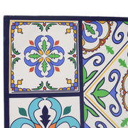 Three-panel Ceramic Print Room Divider 120.6x2.5xH180.6x2.5