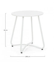White D40 Wissant coffee table in metal