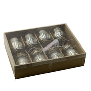 Garland for bottles wire 8 pieces platinum glass with led 200cm