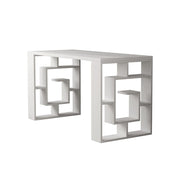 White Labirent Desk 140x60x75 cm