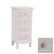 Chest of drawers white beige 4 large drawers cm 34 x 41 x h 84