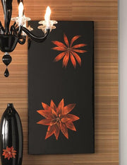 Decorative panel with black wood finish 60x120x4 cm