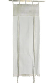 Striped rosemary fabric curtain cm58xh160x2