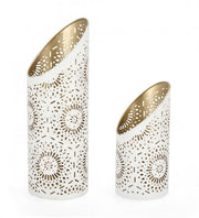 Set of 3 White Cylinder Candles