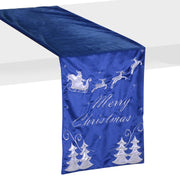 Led fabric runner with blue reindeer cm32x182x0,5