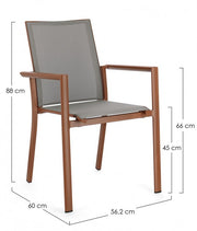 4x Sedia C-Br Konnor Terracotta