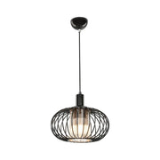 Terla MDL3674 pendant lamp with iron structure and glass diffuser