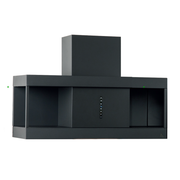 URBAN SHELF extractor hood in burnished stainless steel 90 cm