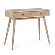 Alannis console 2 drawers in melamine wood