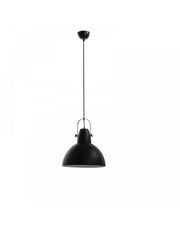 Kande suspension lamp in black metal STS