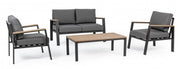 Belmar garden lounge set natural - anthracite