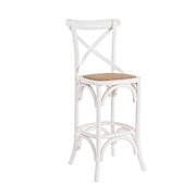Rustic white Bar Cross stool