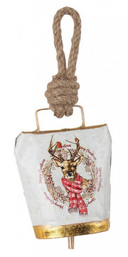 12x Wendi Bell Reindeer Pendant White