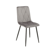 Okar chair gray fabric rhombus stitching