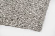 Gray outdoor carpet in hand-woven synthetic fiber 230x350