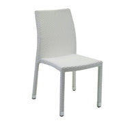 Polyrattan chair ice white cm 61 x 47 x 88h