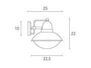 Bottom Applique E27 white itaca line