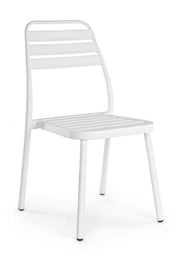 Lennie white aluminum chairs