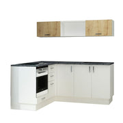 White Reversible Corner Kitchen 180x160 cm