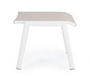 Footrest garden furniture aluminum white Cruise 53 x 51 x 44 cm