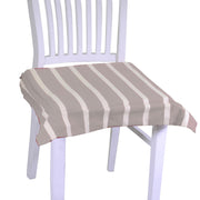 Square beige striped pop cushion cm40x40h4