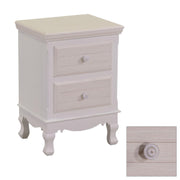 Nuremberg wooden cabinet 2 cream drawers cm37x30h54