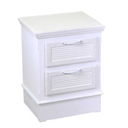 Liverpool wooden cabinet 2 white drawers cm37x30h49