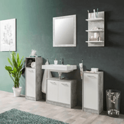 Madeira beton white bathroom set