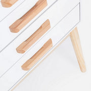 ORDINARY white chest of drawers 5 drawers 88h cm