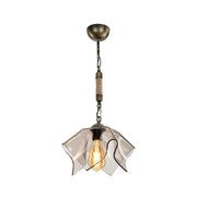 Volga pendant lamp MDL3781 antique gold and smoked glass