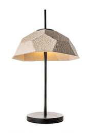 Table lamp lampshade in dove gray recycled cardboard D37xD37x60h cm