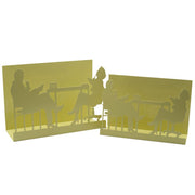 Metal magazine rack shapes 1-2 cream cm35x12h24