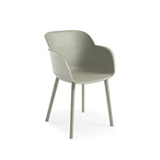 Shell-P armchair in concrete gray