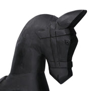 Black wooden horse cm36x9h39
