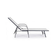 Arent cot in steel and with anthracite armrests cm 69h