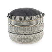 TILAK Alaskan ethnic style cotton pouf diameter 50x h35 cm