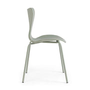 Green polypropylene dining chair TESSA 50x49,5x h82 cm