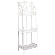 Aprilia white metal shelf 3 shelves