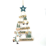 Blue gnome wood writing cm24,5x0,7x63