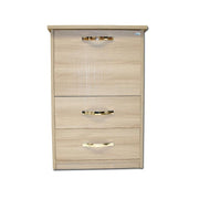 Elm ironing board cabinet in melamine wood with 3 drawers cm 44x57xH.89