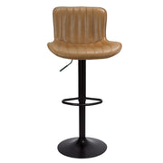 Adjustable Snas Tortora Stool with Black Base 45x55x90 cm