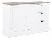 Sideboard in MDF two doors three drawers Bianca DOROTEA 123x40x h82 cm