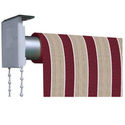 Mikonos awning beige - burgundy 2 x 2.5 meters Verdelook