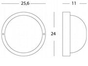 Large E27 black round industrial line ceiling