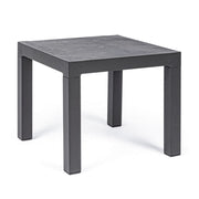 Anthracite coffee table in industrial style cm 50x50