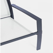 3-piece garden lounge set in anthracite Auri metal