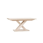 Extendable table with crossed legs, sonoma oak color 160-200x90xh76 cm
