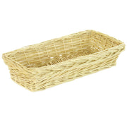Rectangular nix natural wicker basket cm40x19h8,5