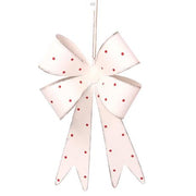 White metal bow cm34x20h6