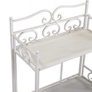 New jessica metal shelf 4 floors white brush cm47x23,5h120